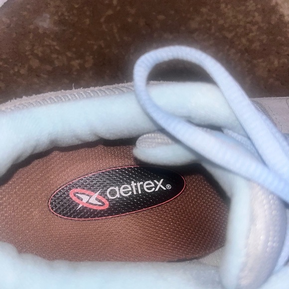 Aetrex Light Blue Sneakers with Breathable Mesh and Padded Collar - Picture 5 of 7